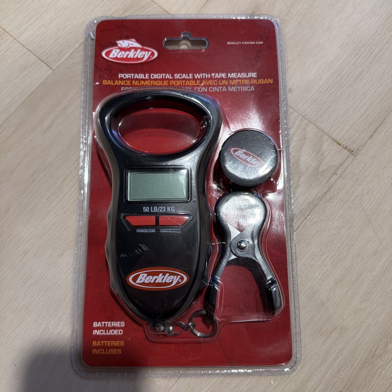 Berkley Fishing Portable Digital 50 LB. Fish Weight Scale with Tape Measure NEW!