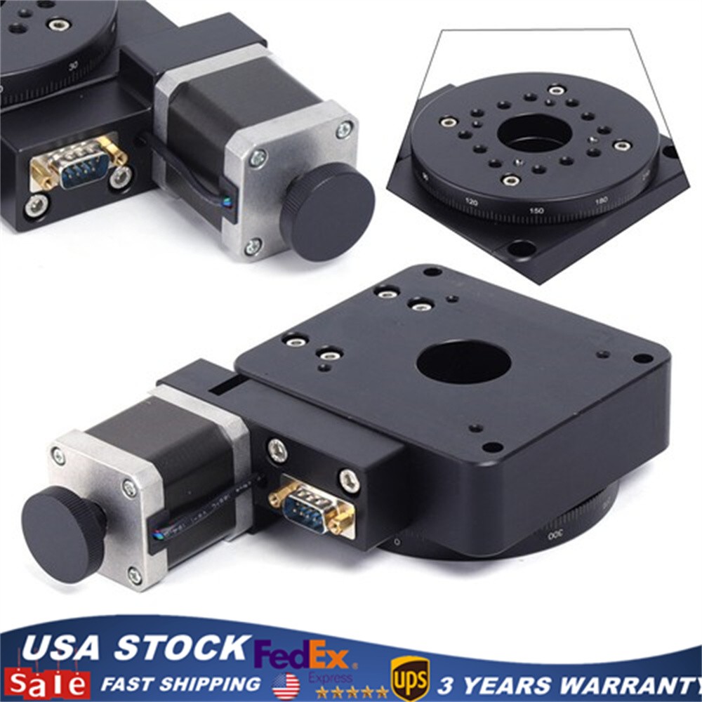 Motorized Rotation Stage Optical Rotary Table Electric Rotation Diameter 100mm