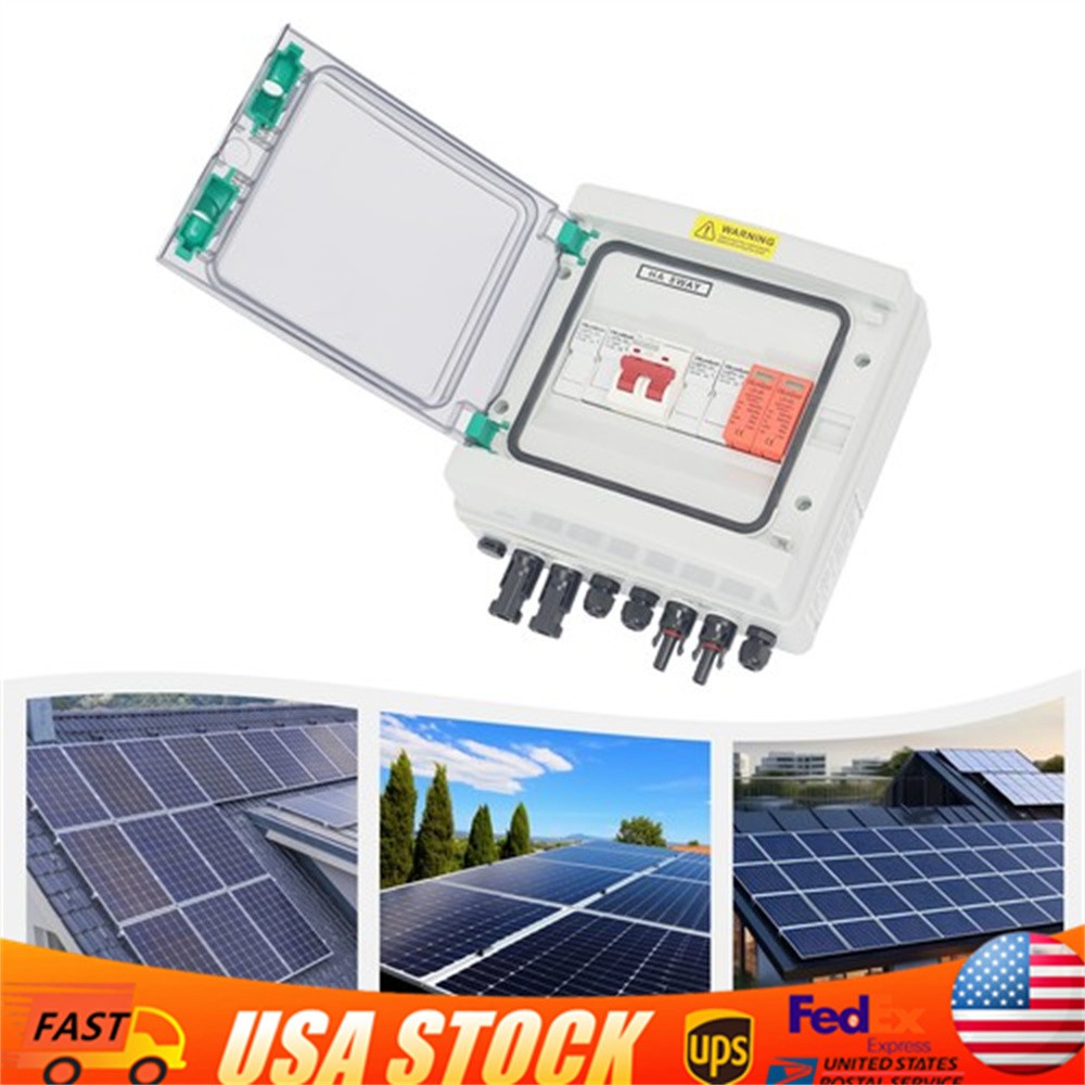 Solar Box 2 String 32 Amp IP65 Waterproof Box DC 500V 32A Circuit Breakers
