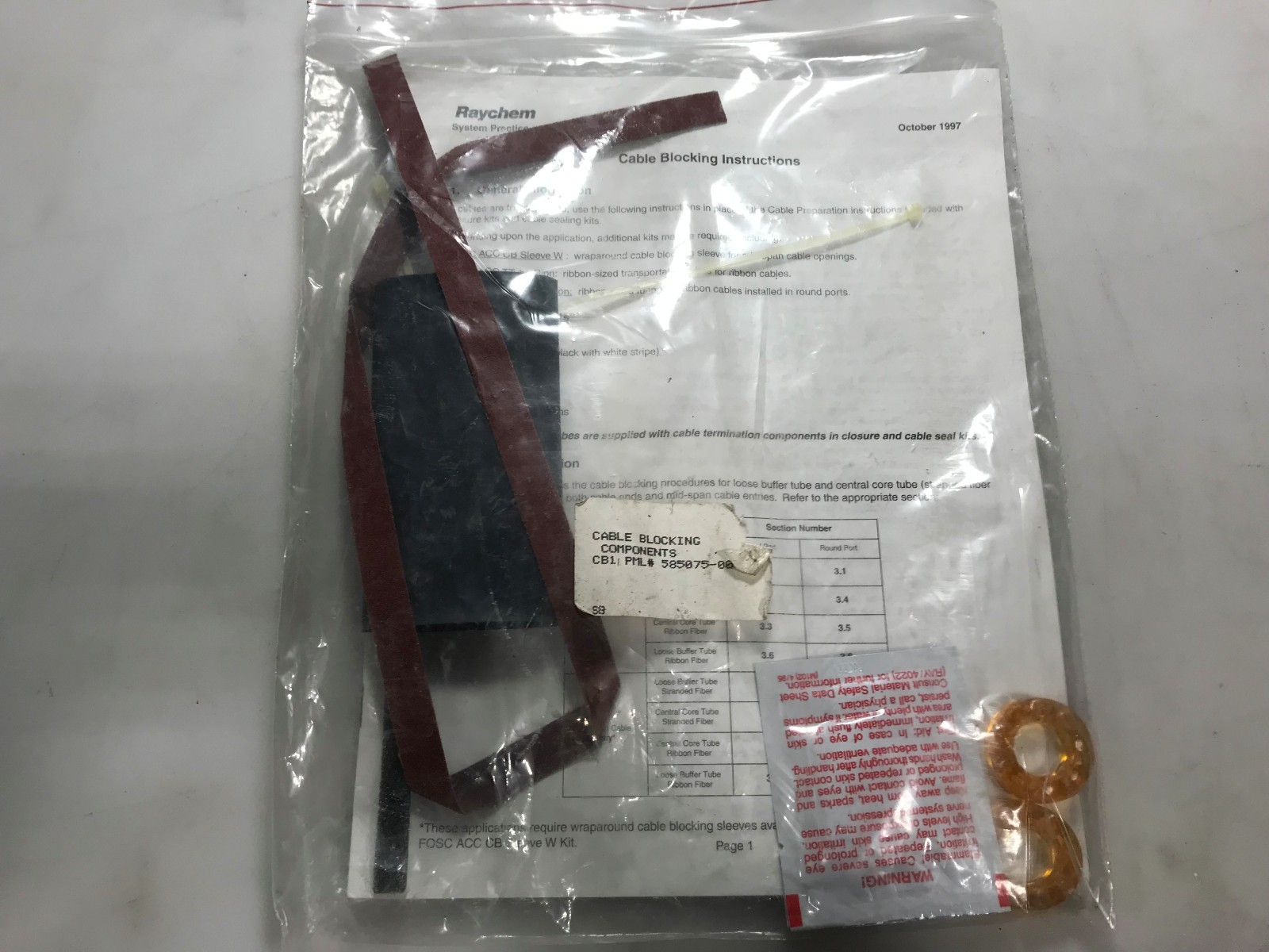 Raychem FOSCACC-Cable-Block-T Fast Shipping!!!