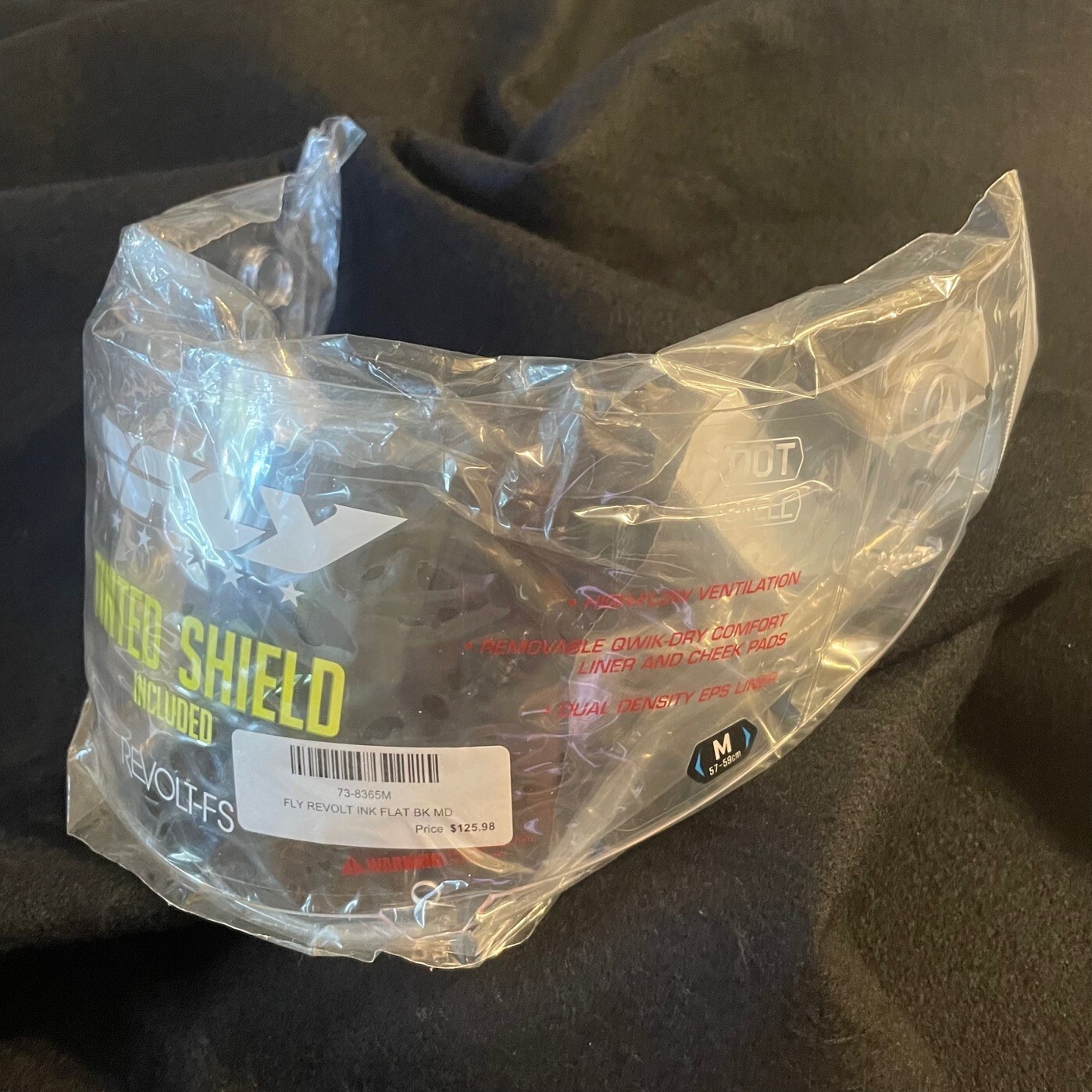 FLY Racing XD-1 Clear HELMET FACE SHIELD Medium