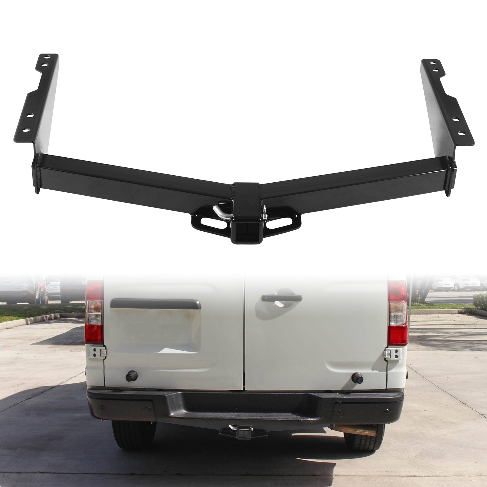 Trailer Tow Hitch Fit For 2012-2020 2021 Nissan NV1500 NV2500 2" Receiver Black