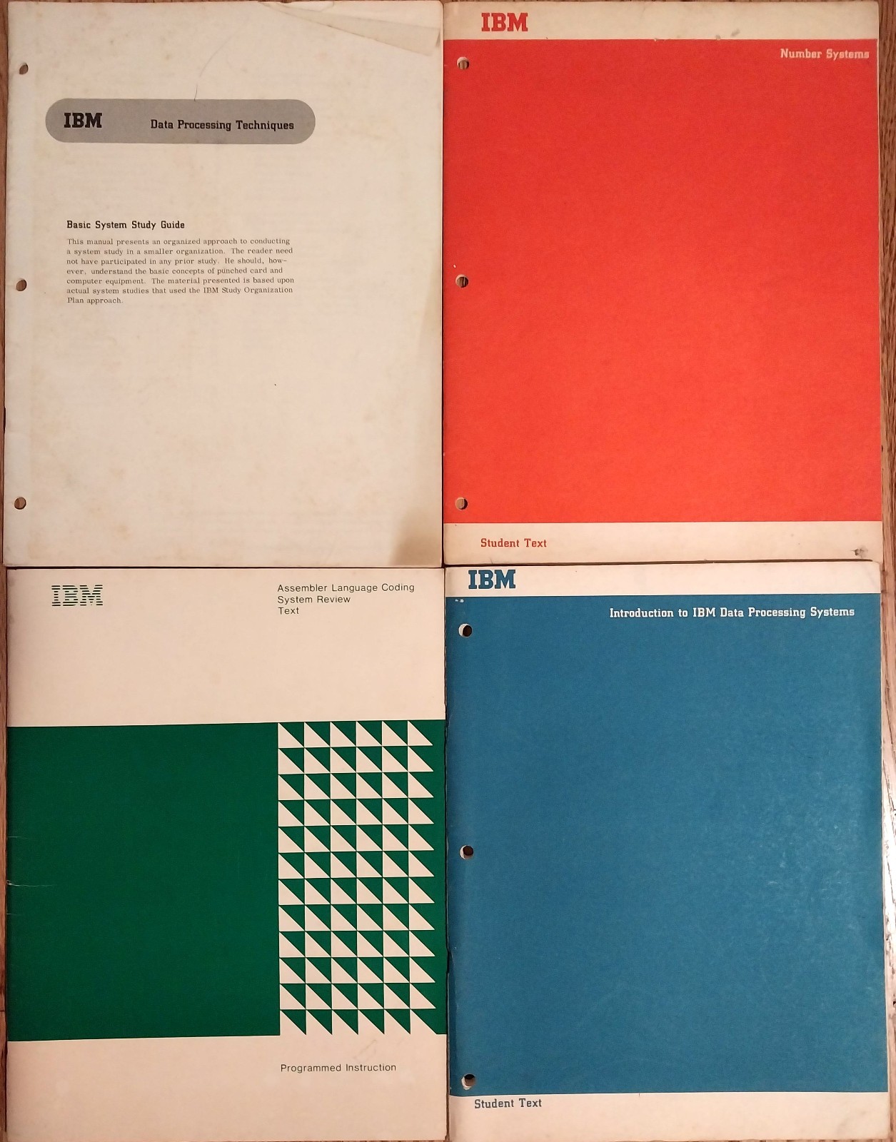 Lot of 4 IBM Assembler Data Processing Number Systems 1977 Texts Uncommon