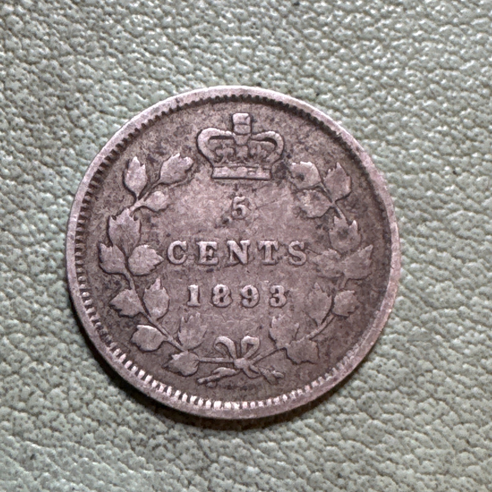 Canada 5 Cents 1893 Silver Coin KM#2