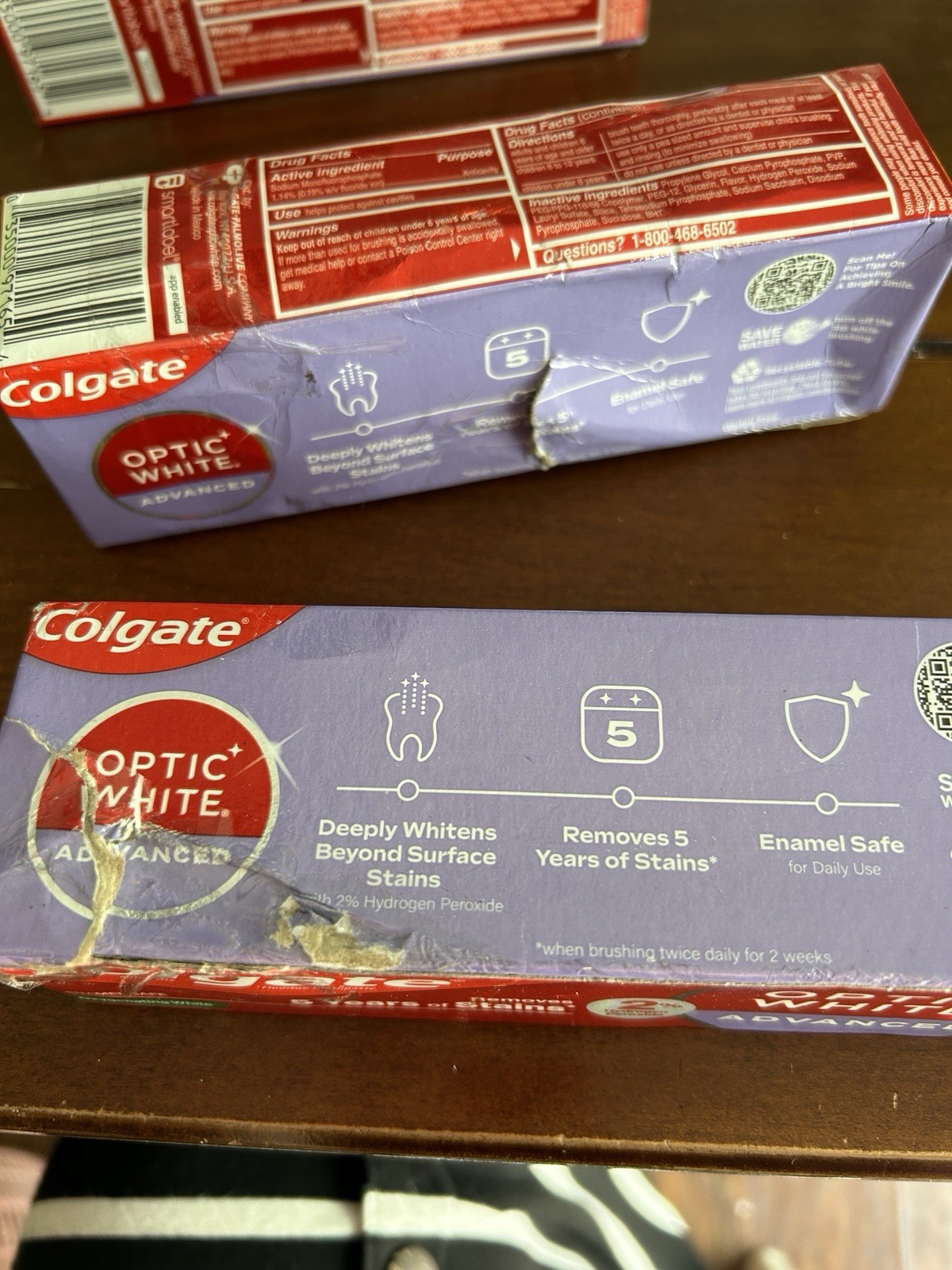 3 Colgate Optic White Advanced Toothpaste 2 Oxygenating White Icy Fresh READ