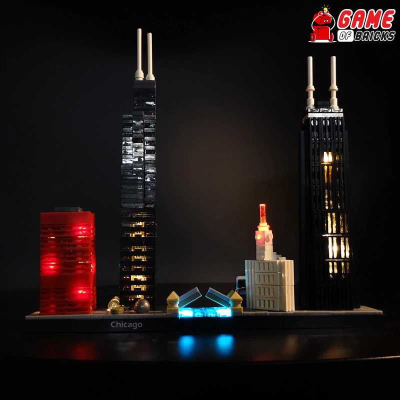 LED Light Kit for Chicago - Compatible with LEGO® 21033 Set