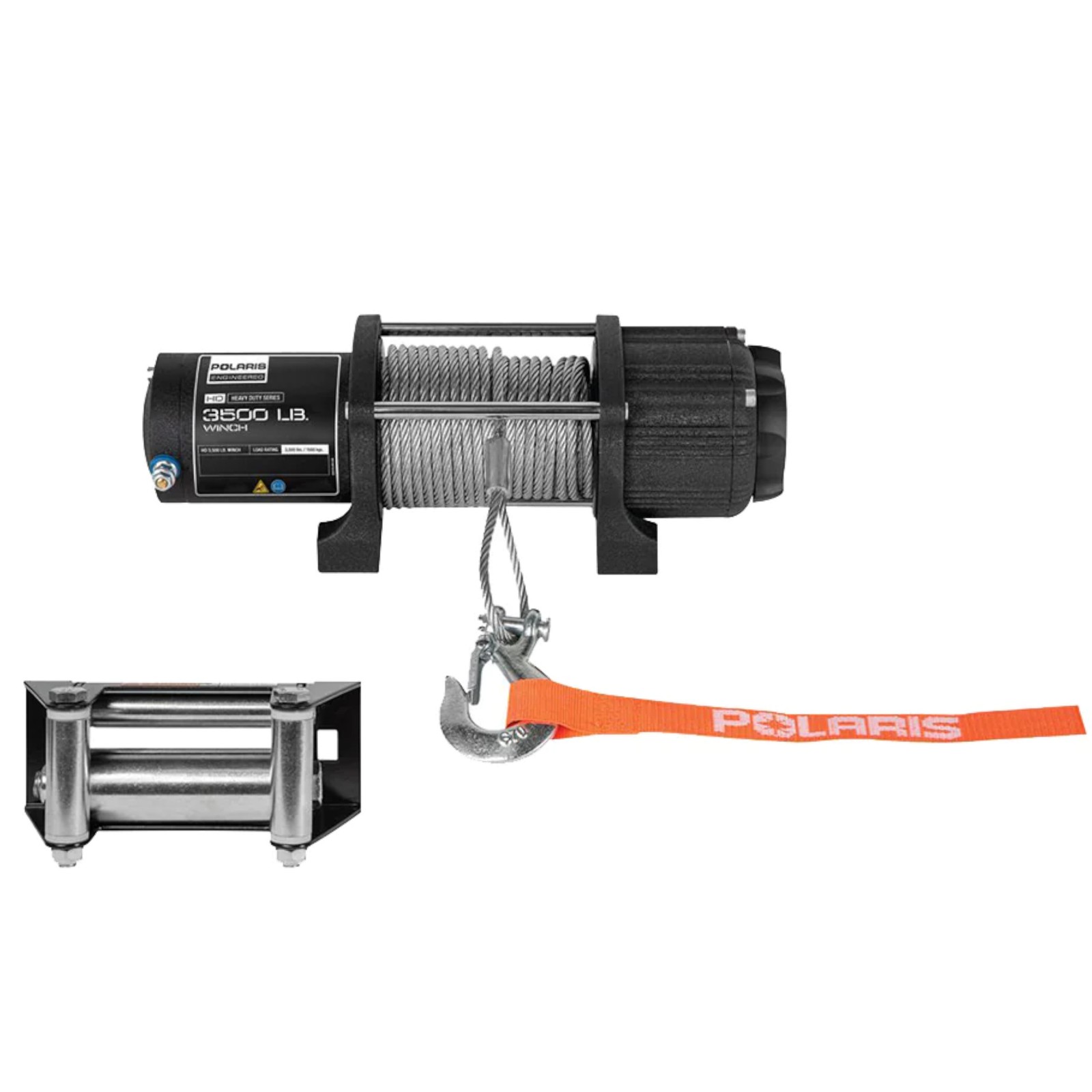 Polaris New OEM, Heavy Duty 3500 Pound Steel Winch, General, 2882476 2881098