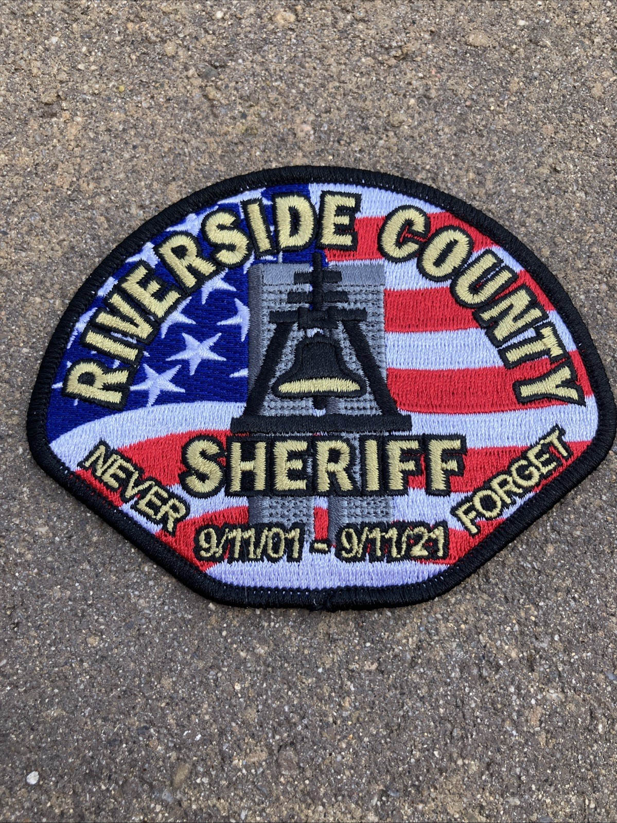 Riverside County Sheriff 9/11 20th Anniversary Commemorative Patch New 9/11/01