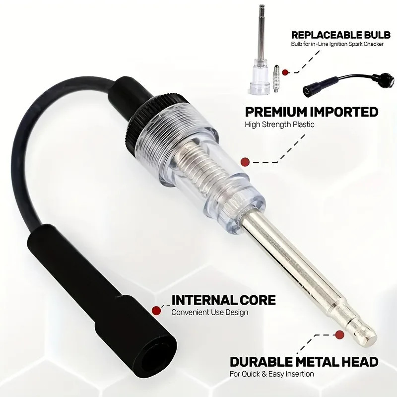 Universal Ignition Spark Tester Engine Diagnostic Tool In Line Checker For Car