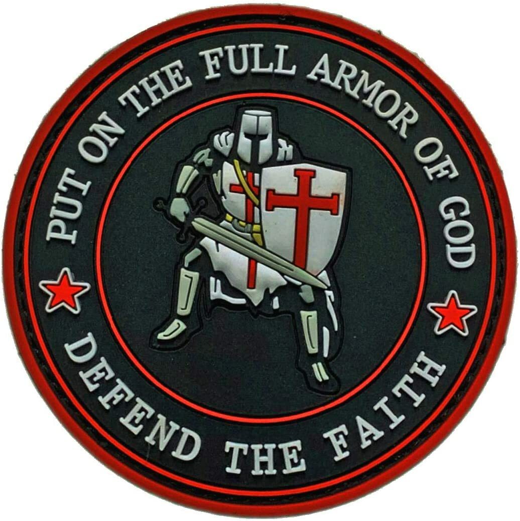 Put On The Full Armor of GOD Defend The Faith Patch [PVC Rubber -DF7]