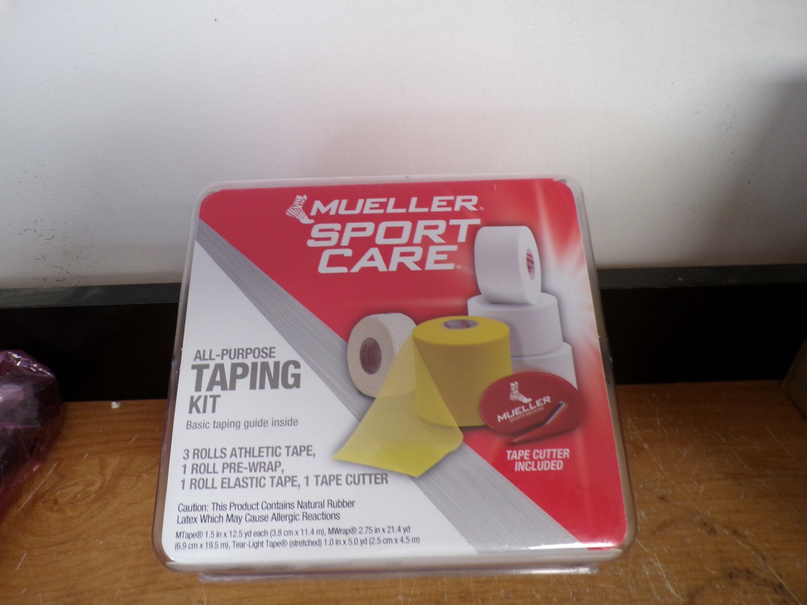 NEW MUELLER SPORT CARE 43645 MTAPE ALL PURPOSE TAPING KIT 5 ROLLS ATHLETIC