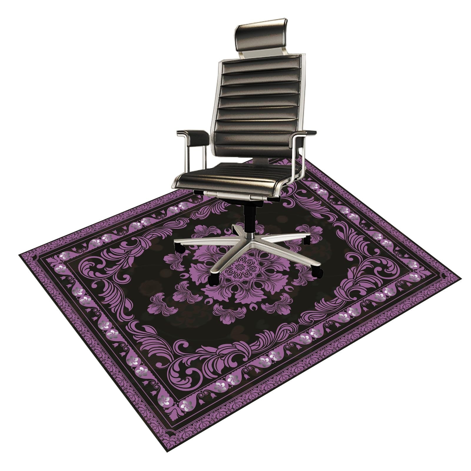 Office Chair Mat for Hardwood Floor Desk Floor Mat (Purple, 48“x60”)