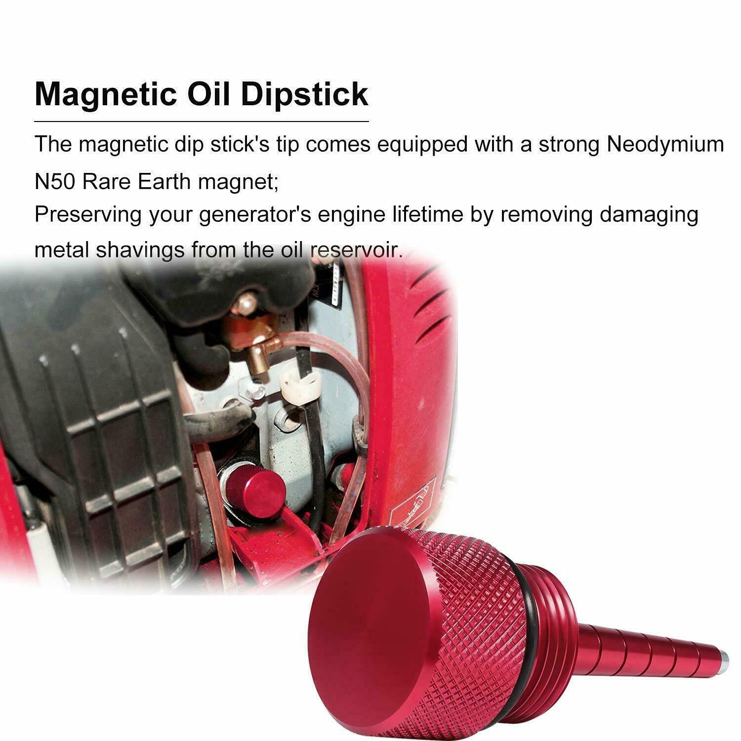 For Honda Generator EU2200i Extended Gas Cap,Oil Change Funnel,Magnetic Dipstick