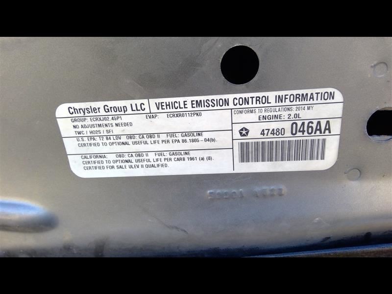 14-16 JEEP COMPASS Transmission Module Left Hand Under Dash 05150822AD