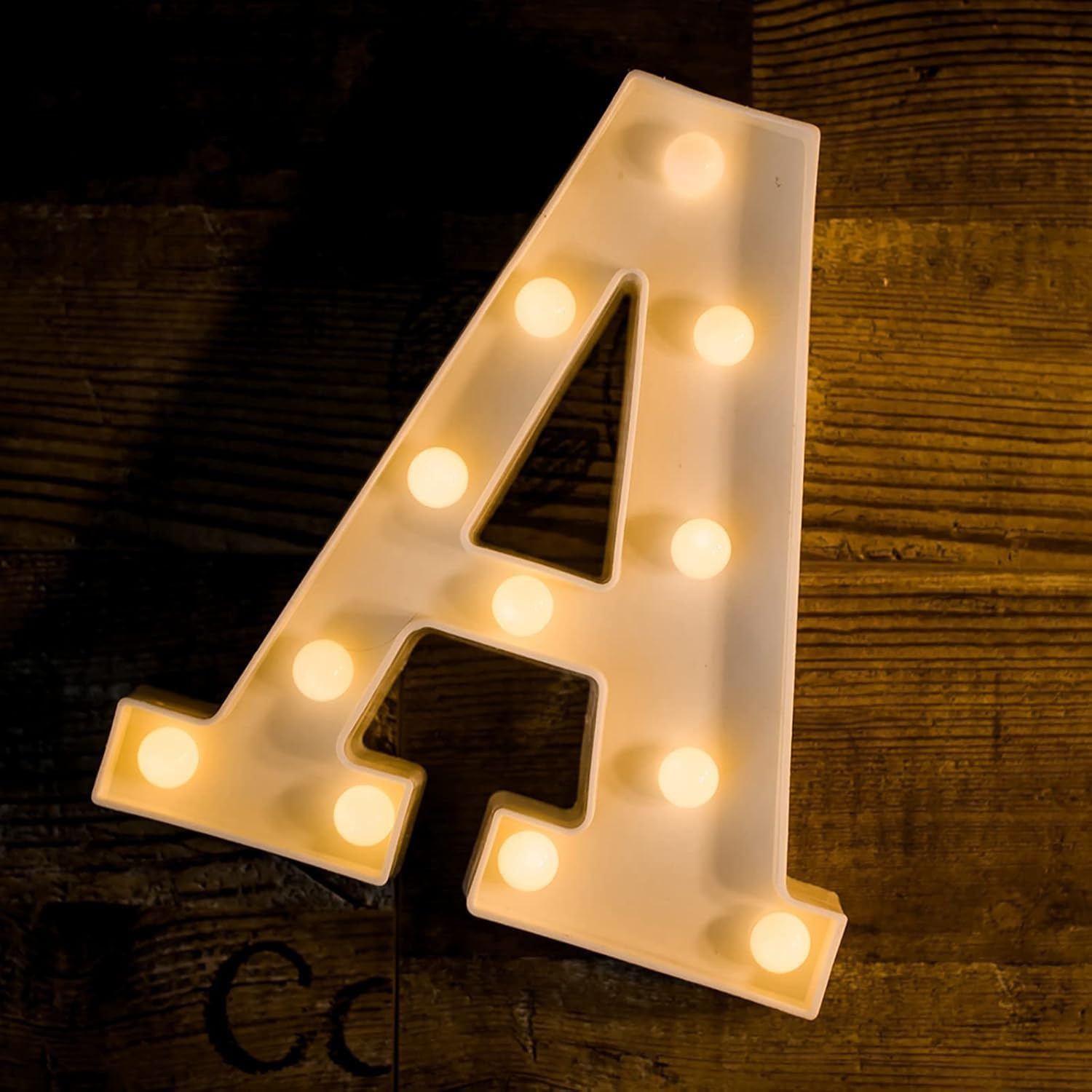 Foaky Light Up Letters,Marquee Letters,Engagement Party Decorations A, White