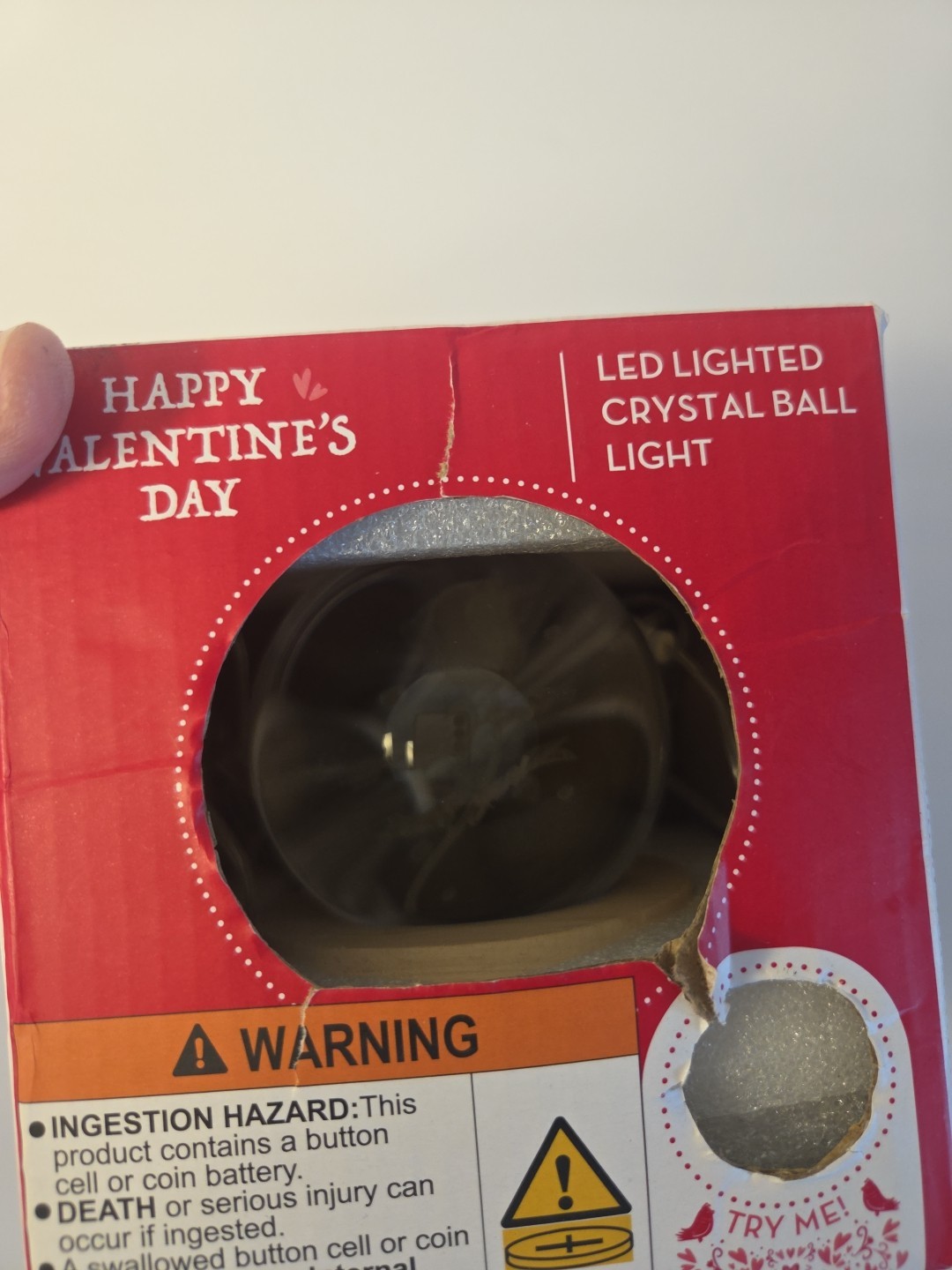 LED Lighted Crystal Ball Light