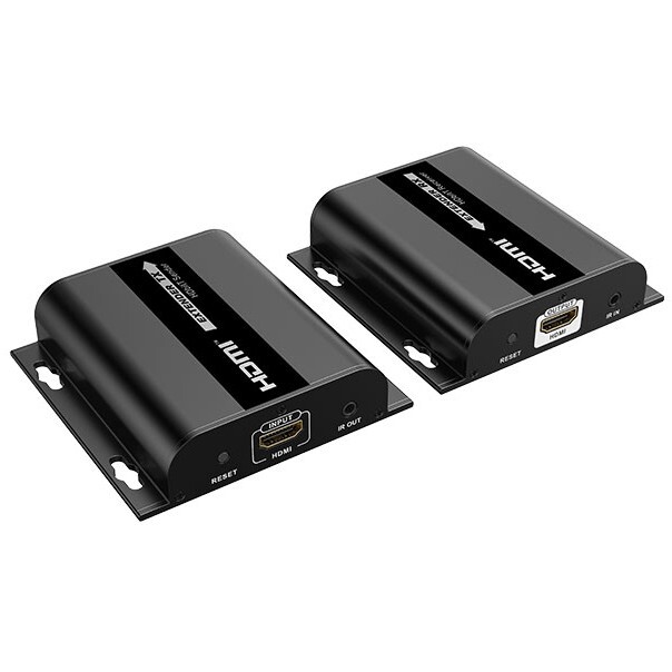 HDMI Extender Transmitter Receiver Over IP Kit via CAT6 Network Ethernet 400FT
