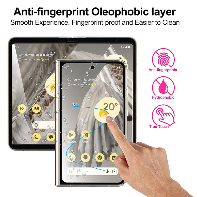 3in1 Soft Hydrogel Film Front+Inner+Back Screen Protector For Google Pixel Fold