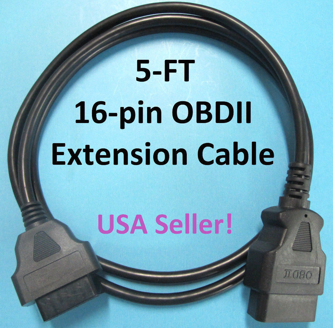 NEW 5-FT Extension Cable 4 Snap-On DA-4 MT2500-46 & DL-16 OBD-II OBD2 Adapter