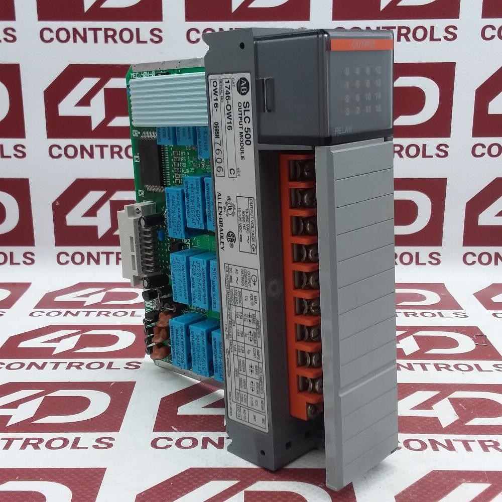 1746-OW16 | Allen Bradley | SLC 500, Relay Output Module, Used, Ser C
