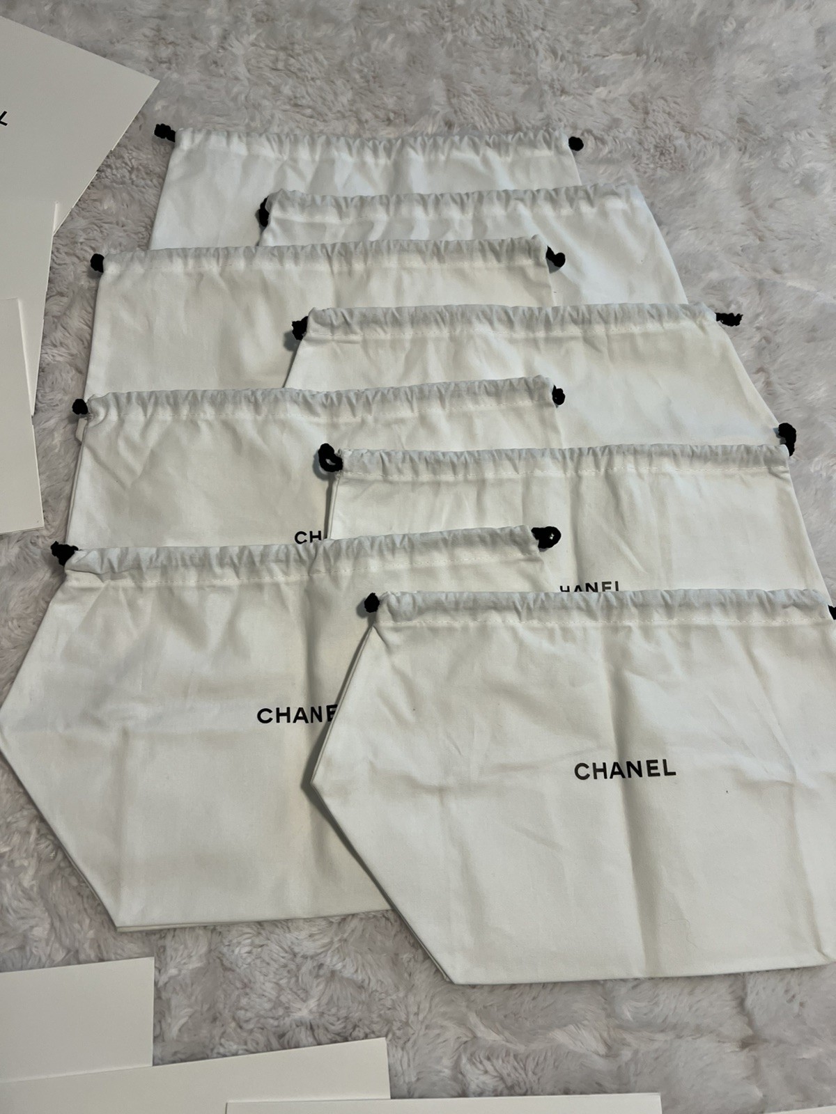 Authentic Chanel Dust bags & Cards Bundle