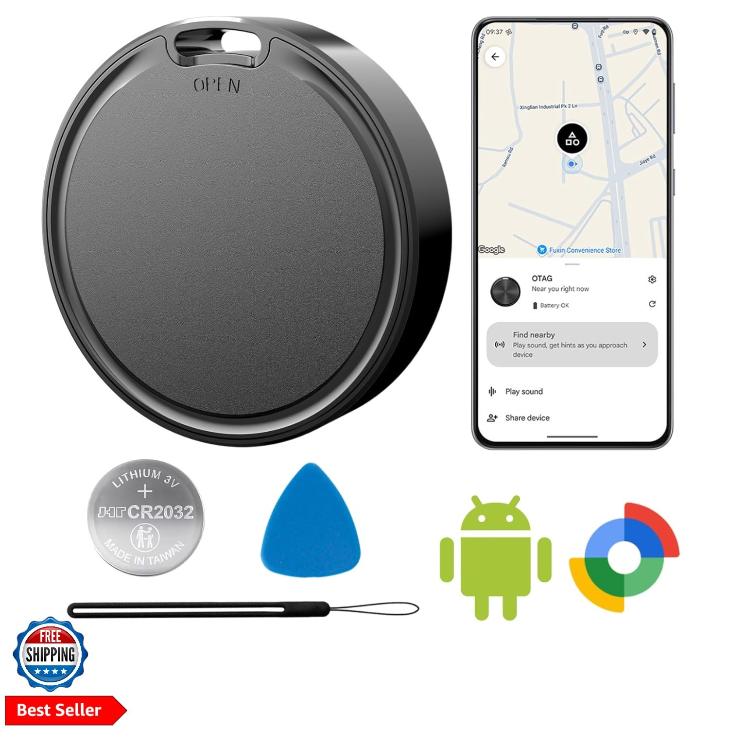 Air Tags for Android,Air Tags-1 Pack Android,Android Tracker Tags,2  Battery ...