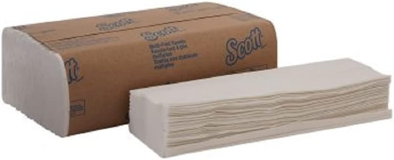 Scott Multifold Paper vDBoT Towels with Fast-Drying Absorbency Poets, White