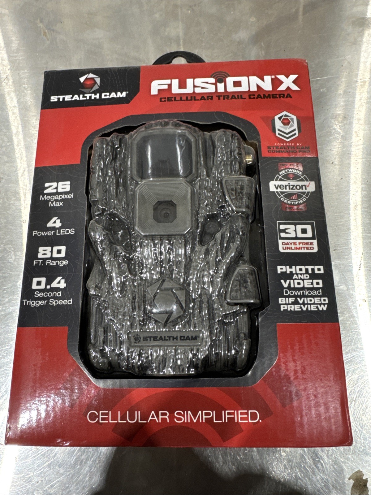 Brand new! Stealth Cam Fusion X - Verizon 26MP
