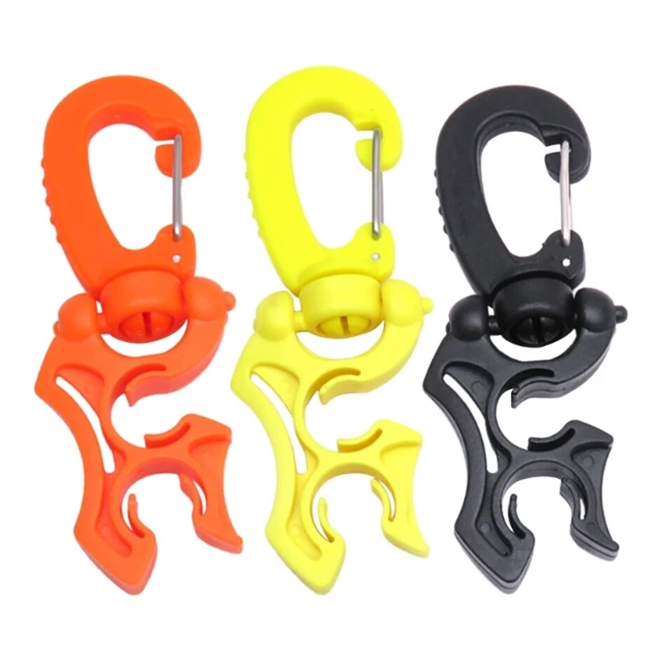 Scubas Diving Double Hose Holder Clip Scubas Diving Double BCD Hose Holder Clip