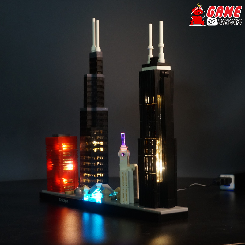 LED Light Kit for Chicago - Compatible with LEGO® 21033 Set