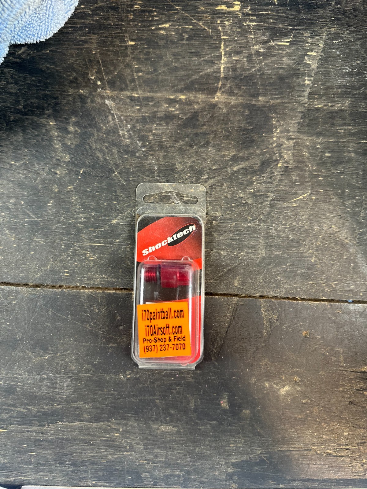 Shocktech Metric 1/8 NPT to Spyder Thread Adapter Red