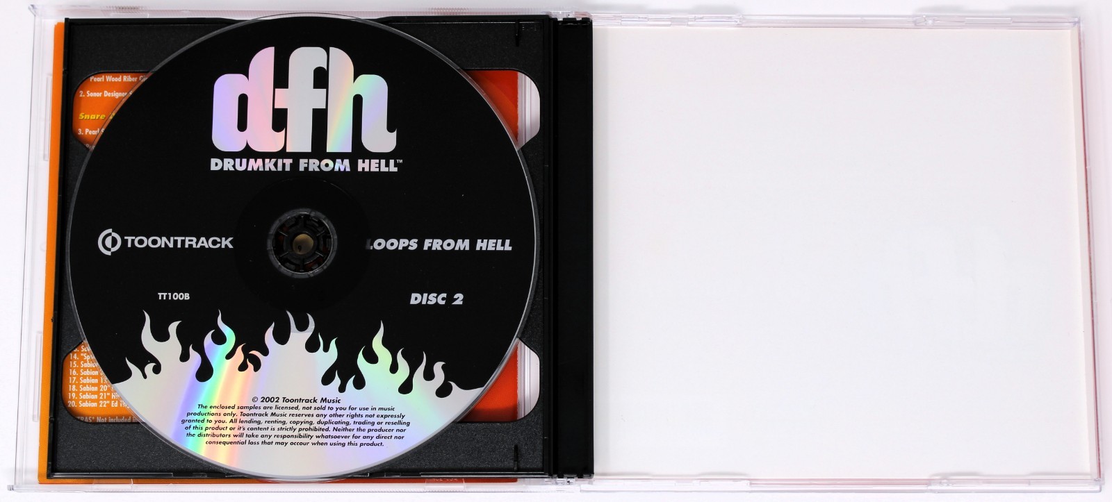 Toontrack Drumkit From Hell EXS24 Gigasampler Halion Sound Library/Sampling 2 CD