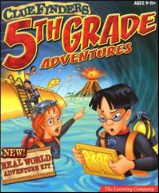 Clue Finders 5th Grade Adventures PC MAC CD learn math language science game!