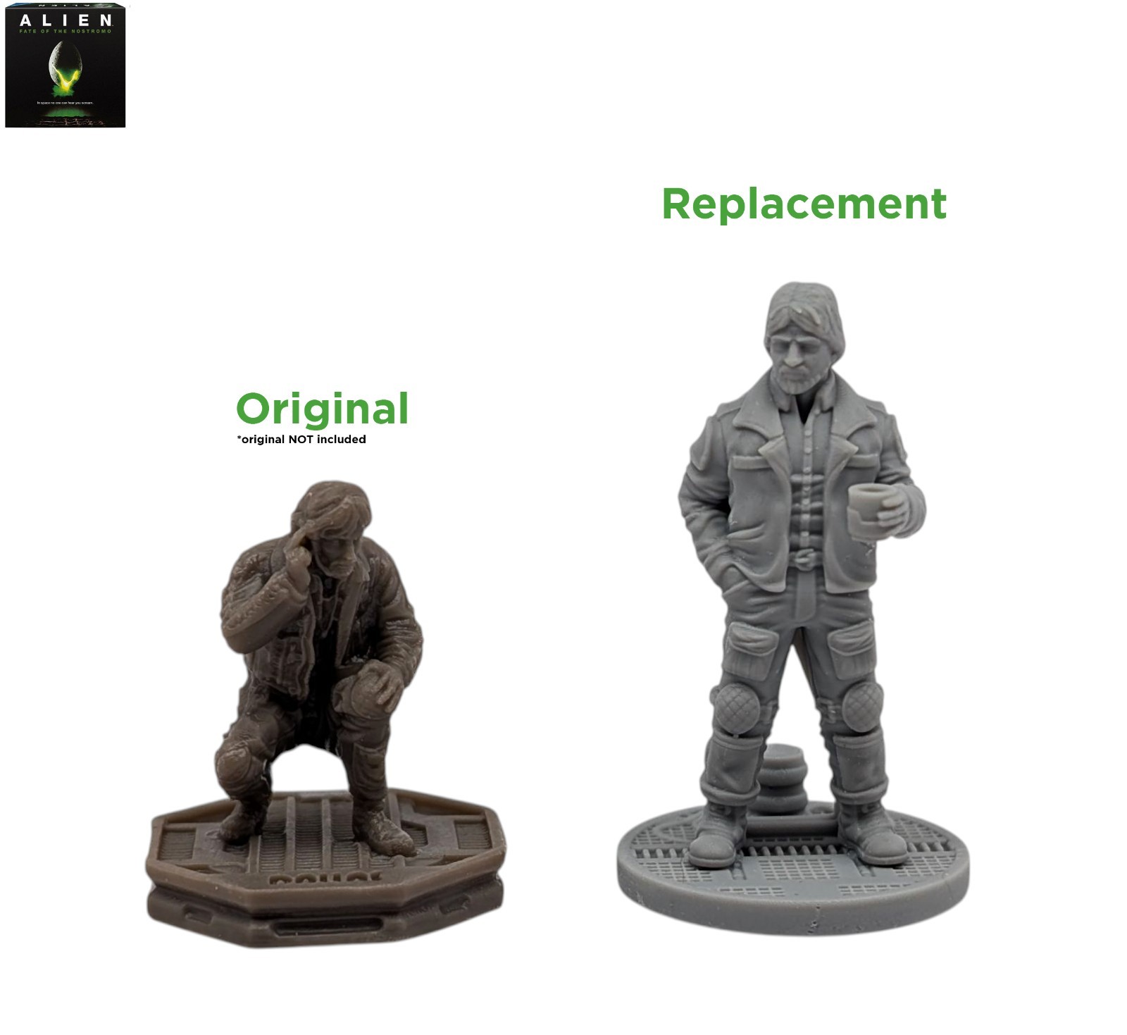 Alien: Fate of the Nostromo Board Game Compatible Upgraded Resin Miniatures