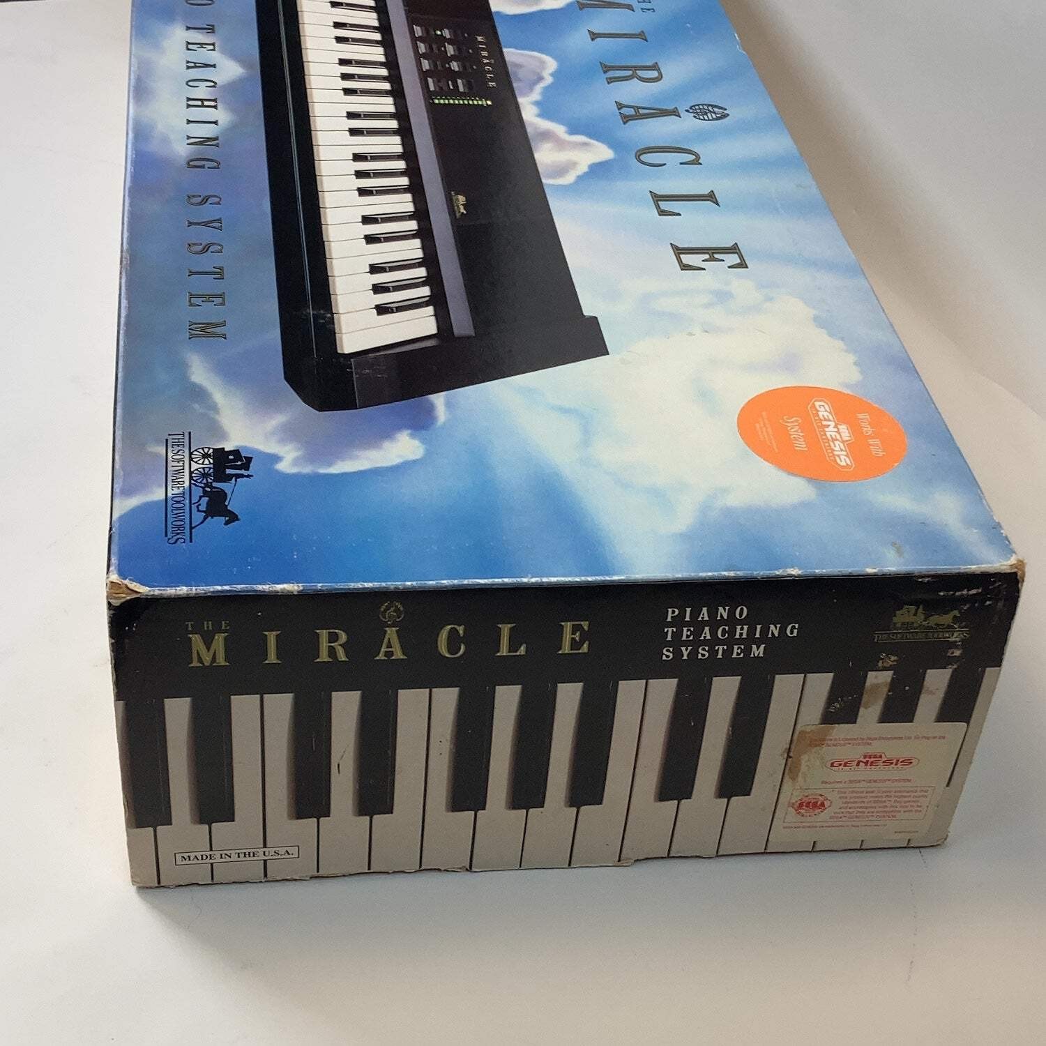 Software Toolworks Miracle Piano Teaching System Black With Sega Genesis Model 2