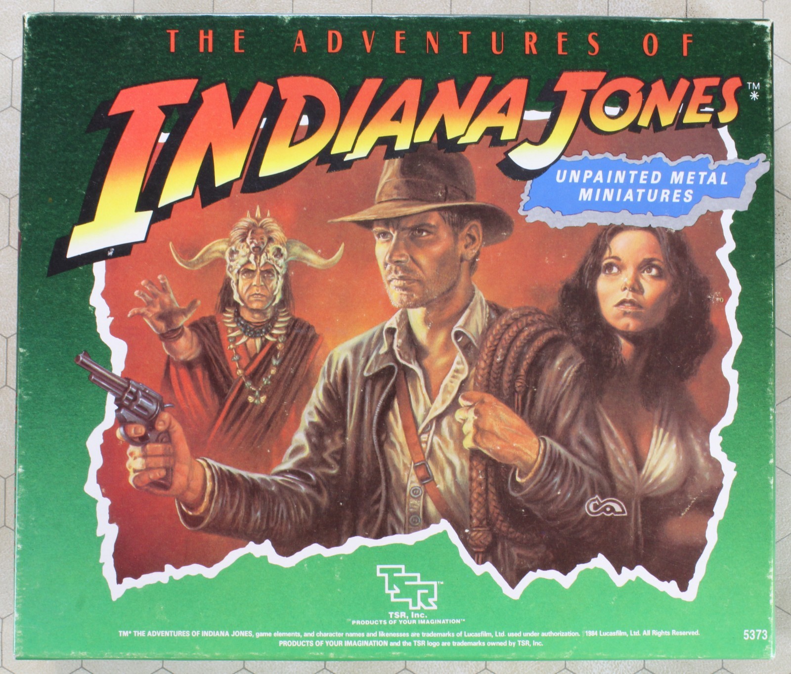 The Adventures Of Indiana Jones Metal Miniatures Boxset. Unpainted Complete 5373