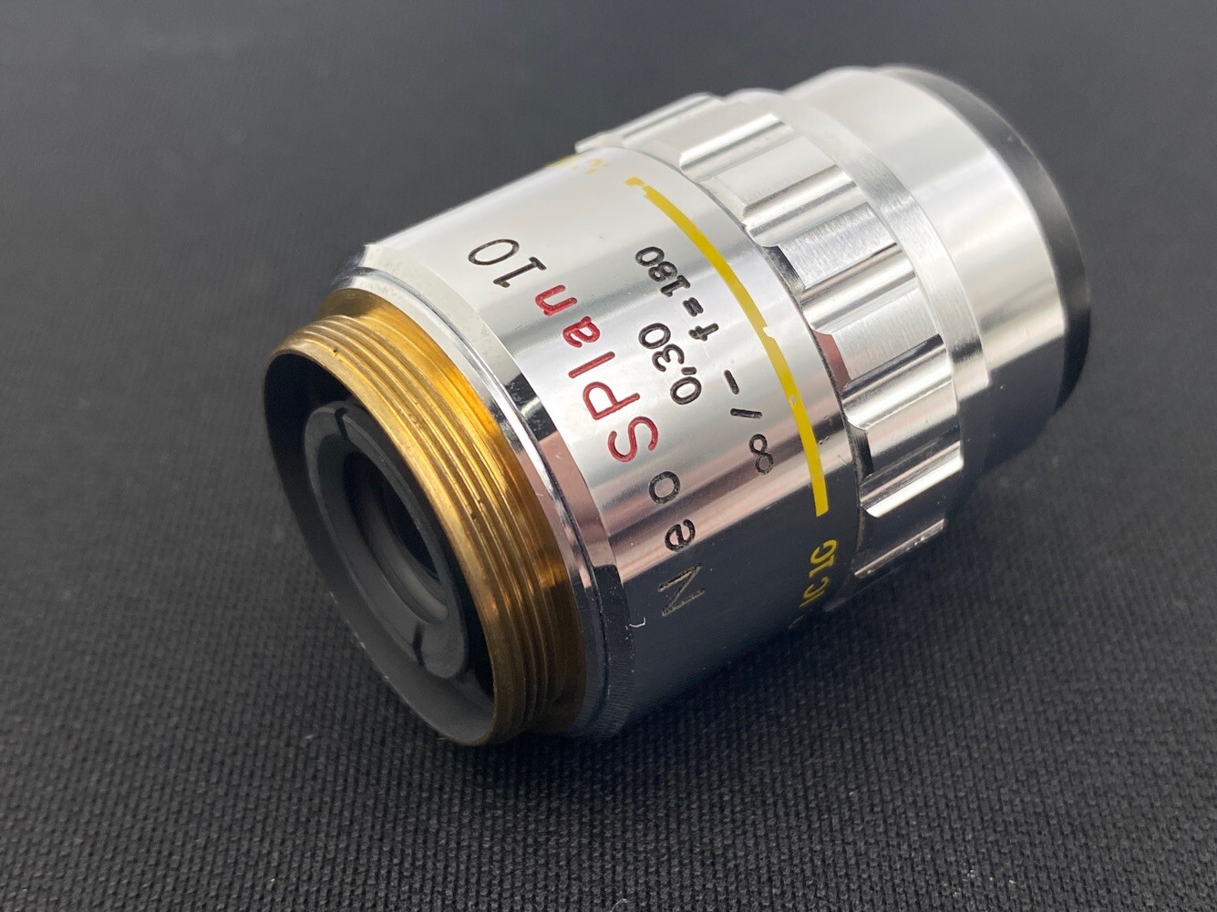 Olympus NeoSPlan 10 0.30 f 180 BF/DF Microscope Objective Lens