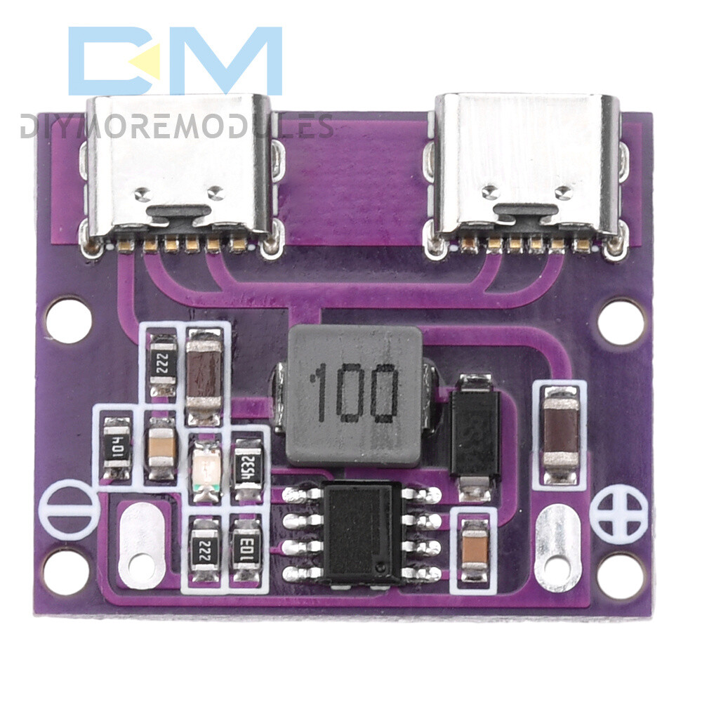 DC 6V-36V to 5V 3A DC-DC Dual Type-C Interface Step-Down Module Charging Module