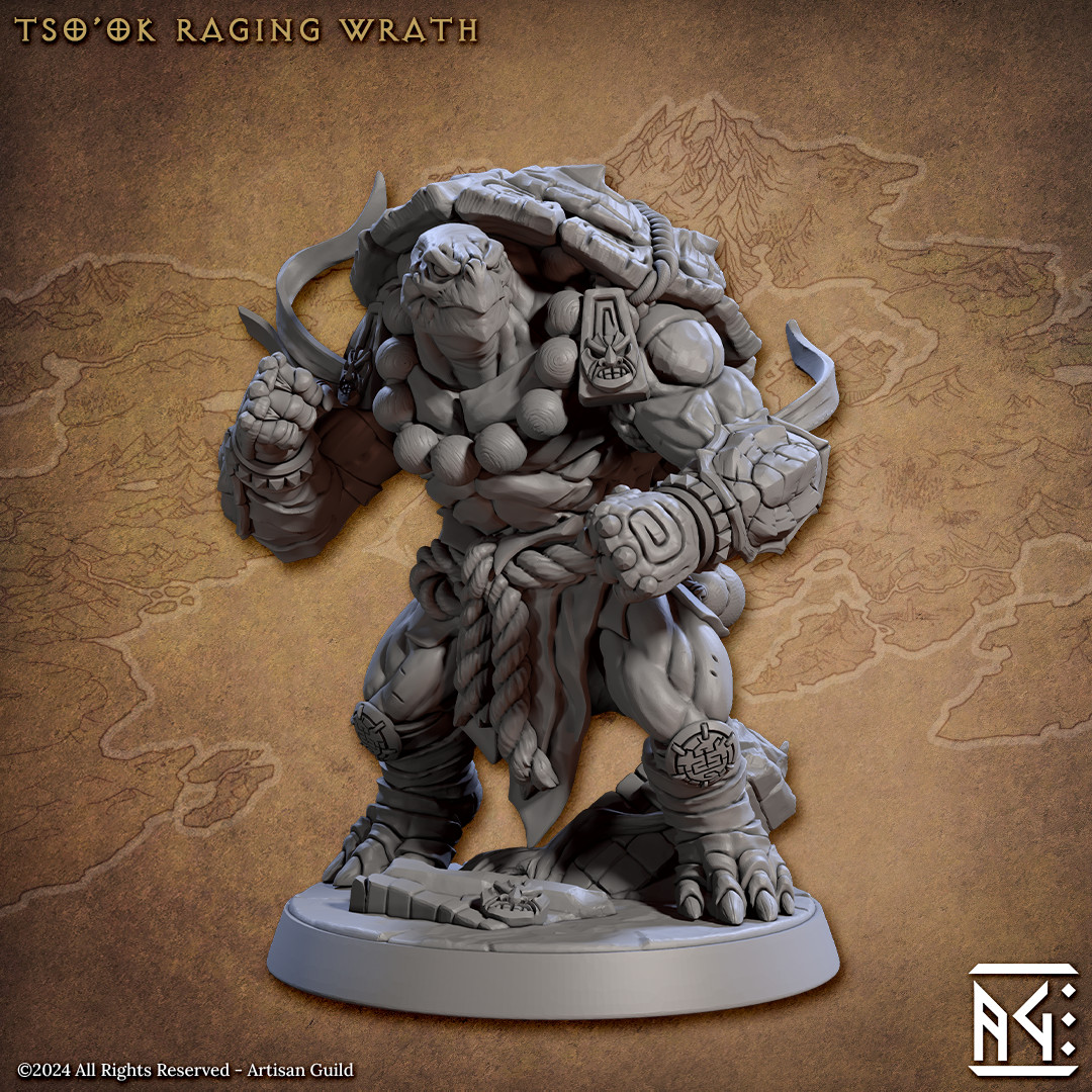 Tortle Hero - Monk / Fighter - Artisan Guild - Dungeons and Dragons