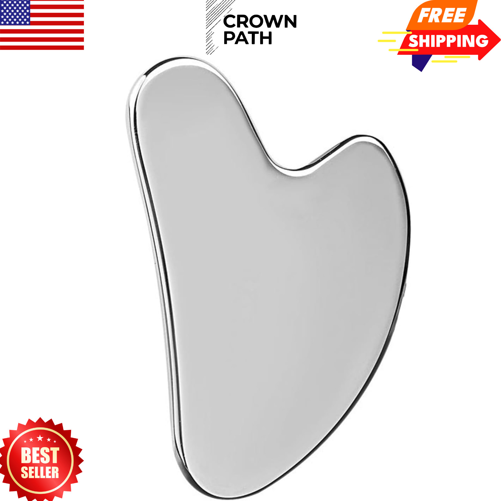 Stainless Steel Gua Sha Facial Tools Guasha for Face Metal Gua Sha Tighten Skin