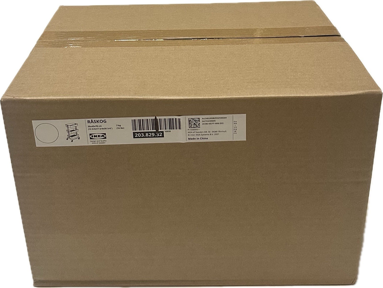 Ikea RASKOG Utility Office Desk Play Room Cart w/ Wheels Steel White 30 3/4''