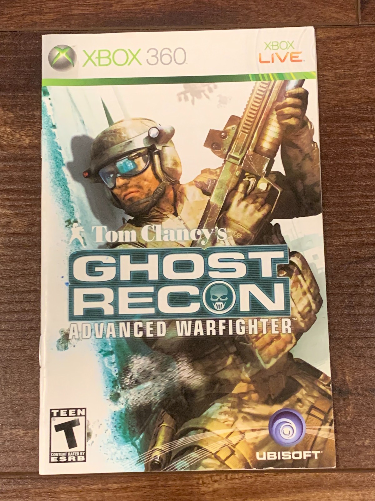 Tom Clancy's Ghost Recon Advanced Warfighter XBOX 360 Instruction Manual Only