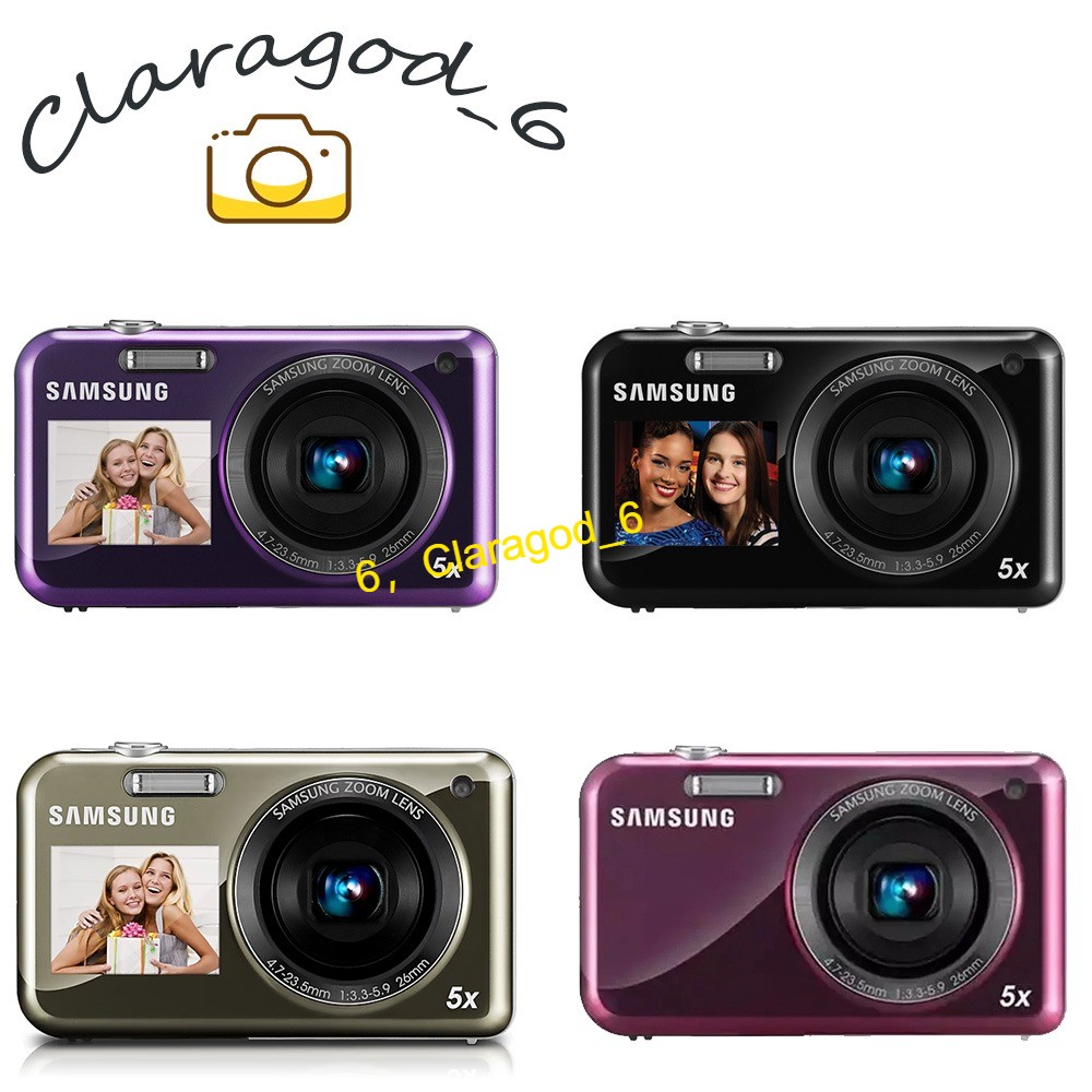 Samsung PL120 14.2 MP Dual LCD Vintage Digital Camera Selfie Screen
