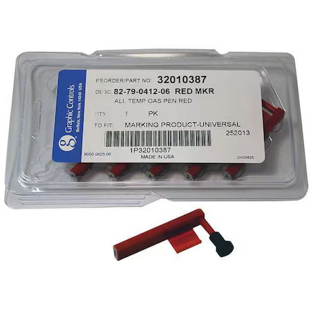 Graphic Controls 82-79-0412-06 - Red Differential Pens Chart Recorder
