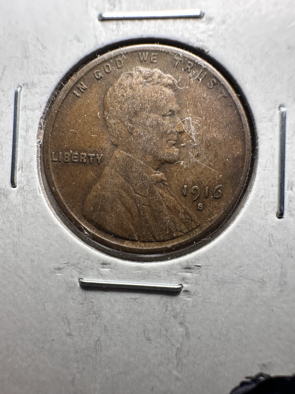 1916-S Extra Fine Lincoln wheat penny