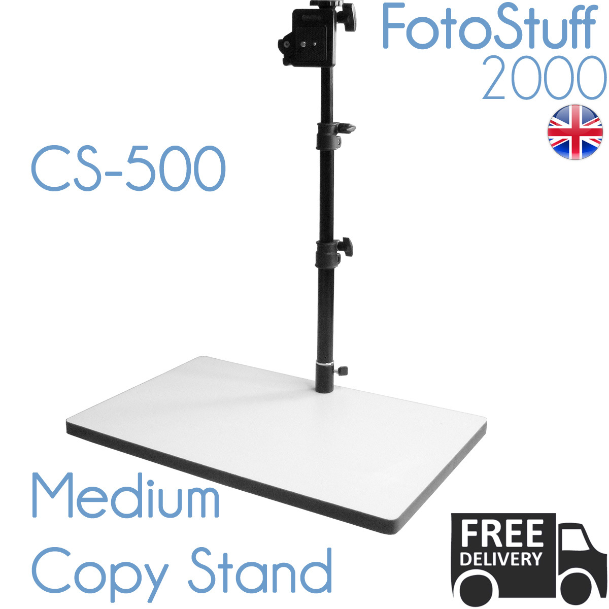 CS 500 Medium Copy Stand Rostrum 50 CM Max Height Quick Release UK Stock