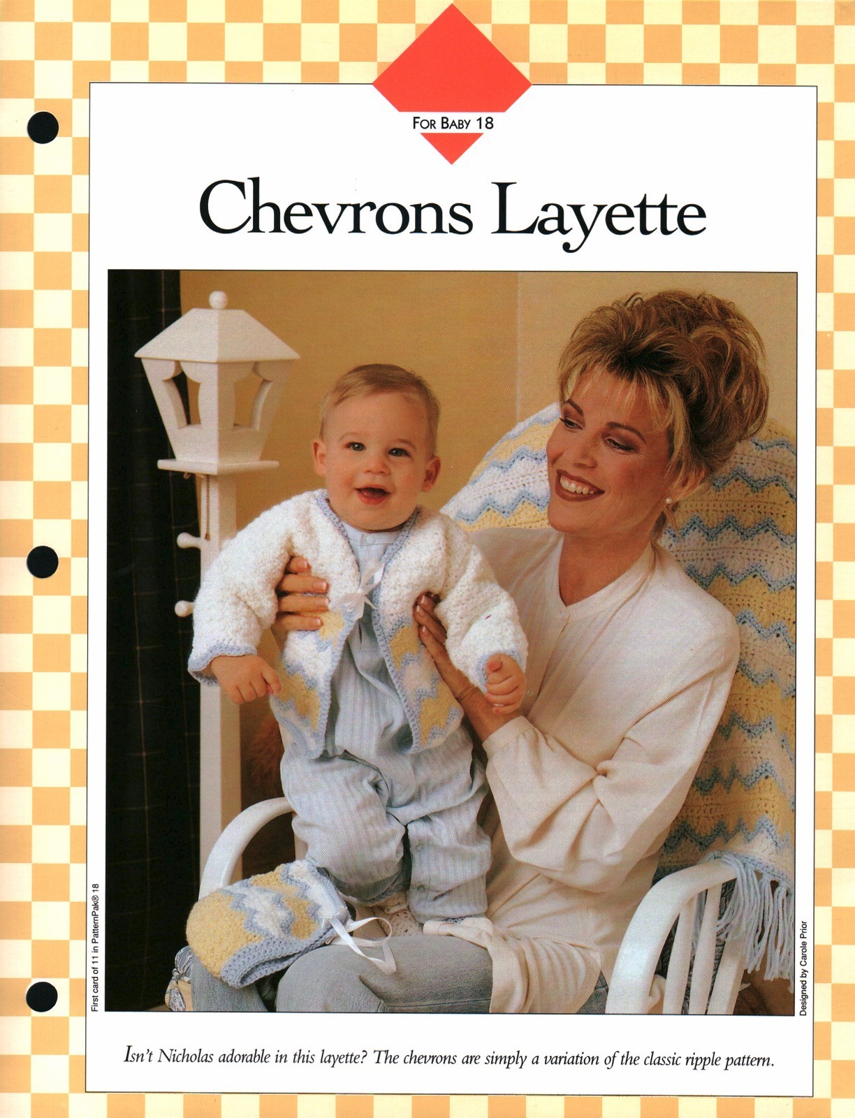 Chevrons Layette - For Baby 18 | Vanna Crochet Faves 85180-B