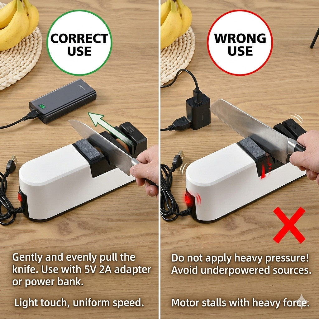 Electric Knife Sharpener Professional Kitchen Sharpening Stone Grinder knives
