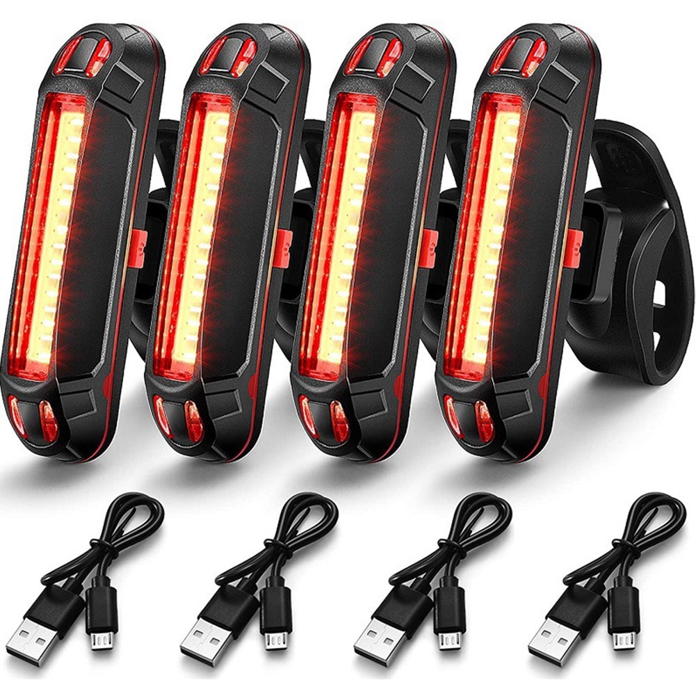 Bicycle Rear Light USB Rechargeable LED Safety Warn Ing-Lamp Cycling Taillight