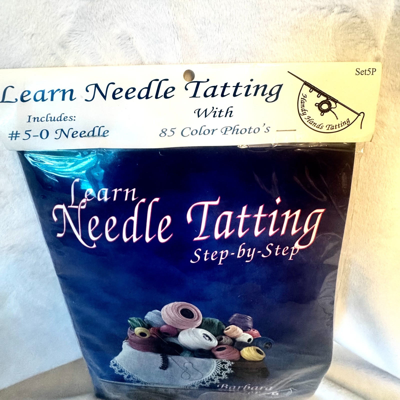 Handy Hands Learn Needle Tatting Step by Step by Barbara Foster #5-0 Needle
